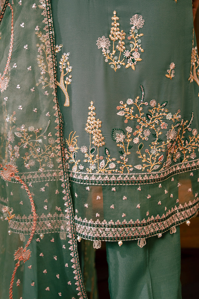 Cross Stitch | Luxe Atelier 24 | FERN GREEN by Cross Stitch - Designer Dress - Type: Luxury - Available at Libayah - 100% Original