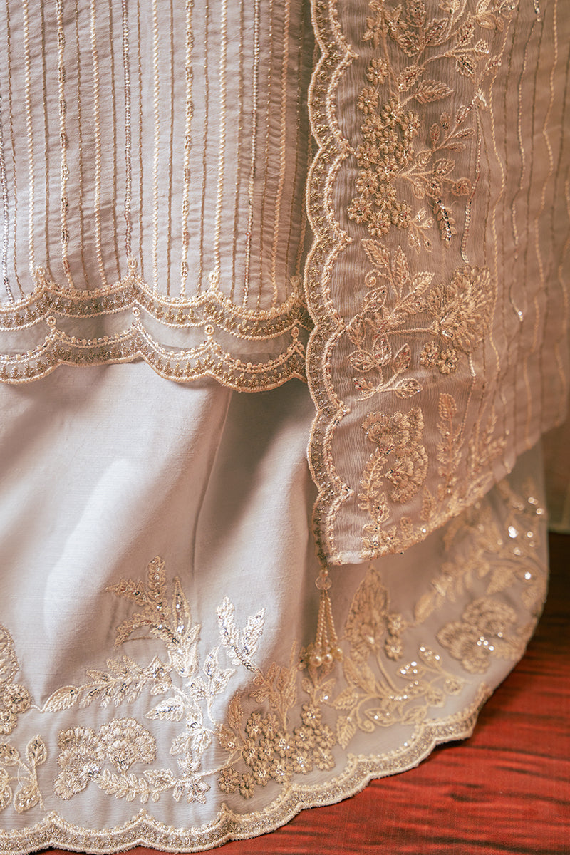 Cross Stitch | Luxe Atelier 24 | MUTED BLUE by Cross Stitch - Designer Dress - Type: Luxury - Available at Libayah - 100% Original