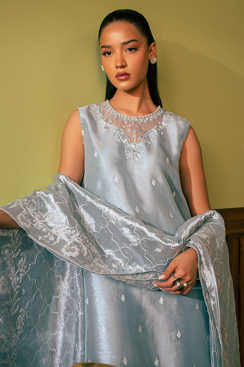 Cross Stitch | Luxe Atelier 24 | HAZY BLUE by Cross Stitch - Designer Dress - Type: Luxury - Available at Libayah - 100% Original