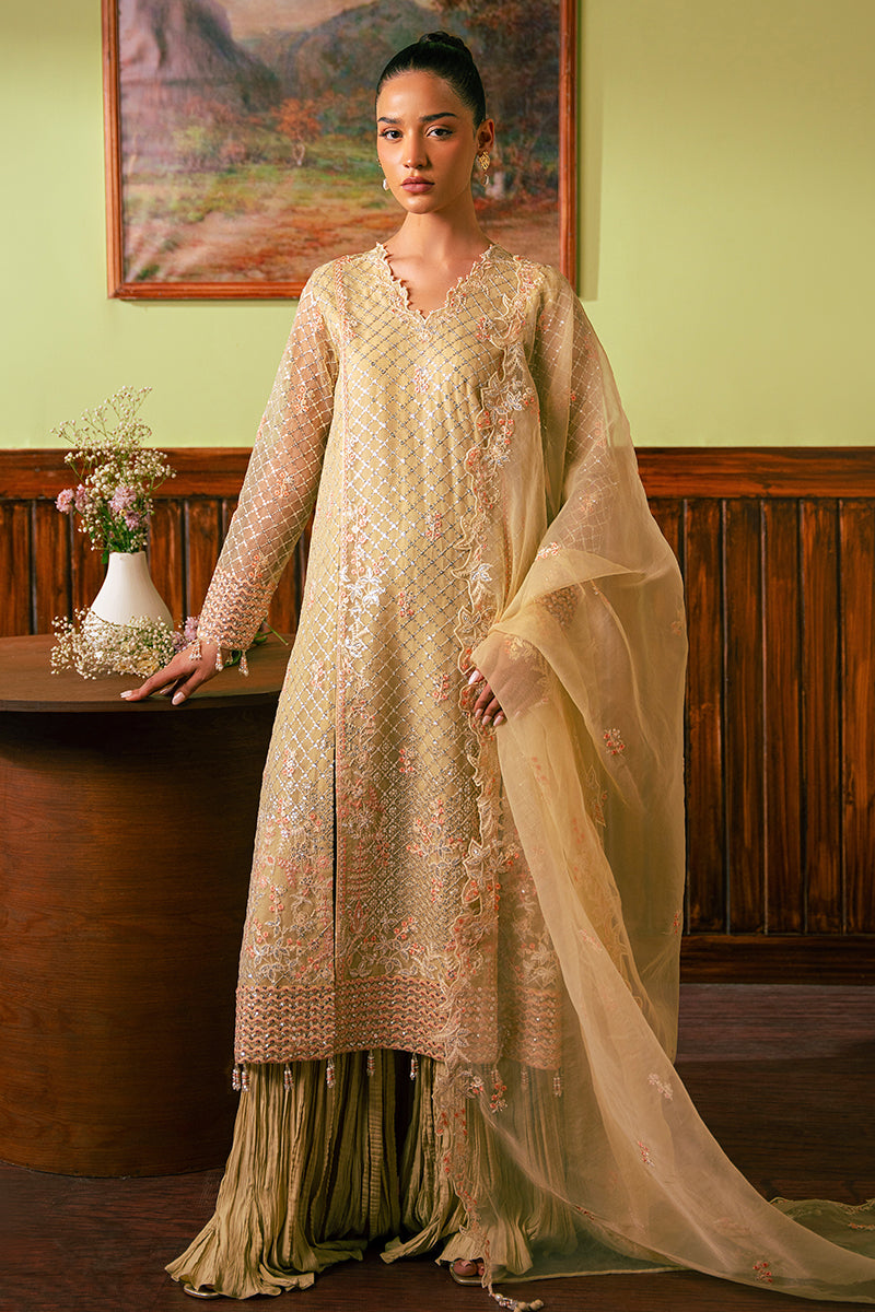 Cross Stitch | Luxe Atelier 24 | CANARY BUTTER by Cross Stitch - Designer Dress - Type: Luxury - Available at Libayah - 100% Original