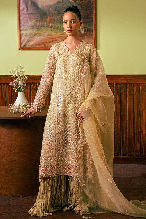 Cross Stitch | Luxe Atelier 24 | CANARY BUTTER by Cross Stitch - Designer Dress - Type: Luxury - Available at Libayah - 100% Original
