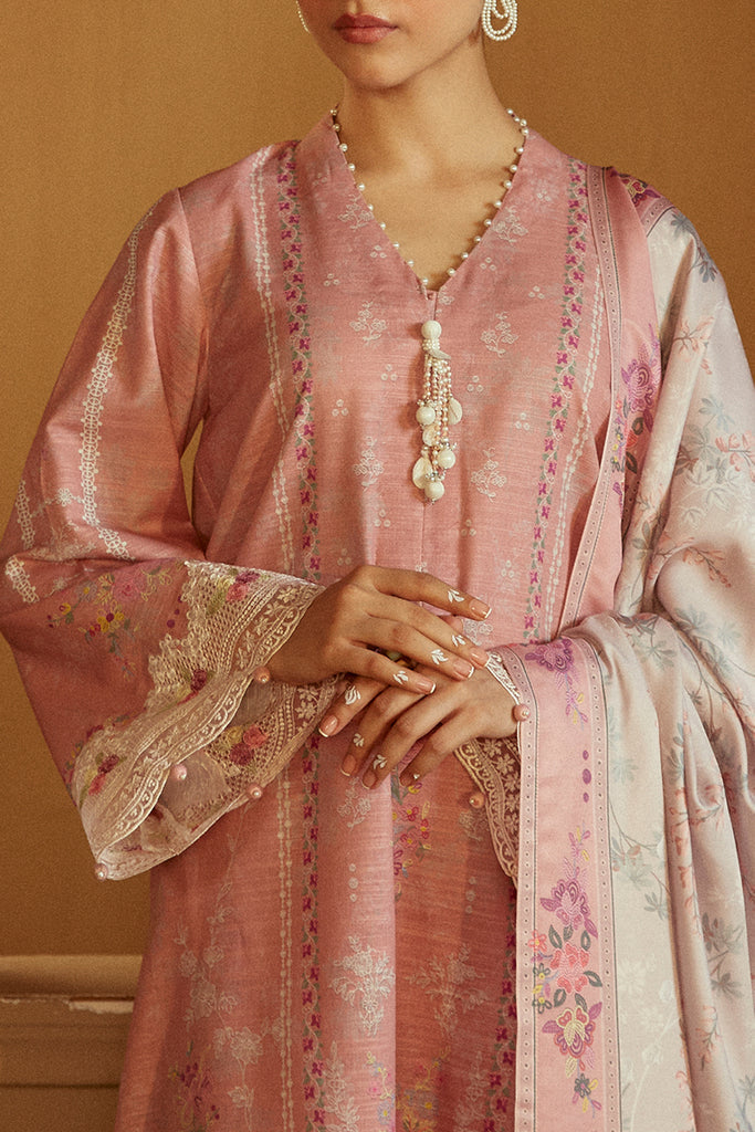 Cross Stitch | Winter Collection 24 |  ROSY DEW by Cross Stitch - Designer Dress - Type: Ladies Clothes - Available at Libayah - 100% Original