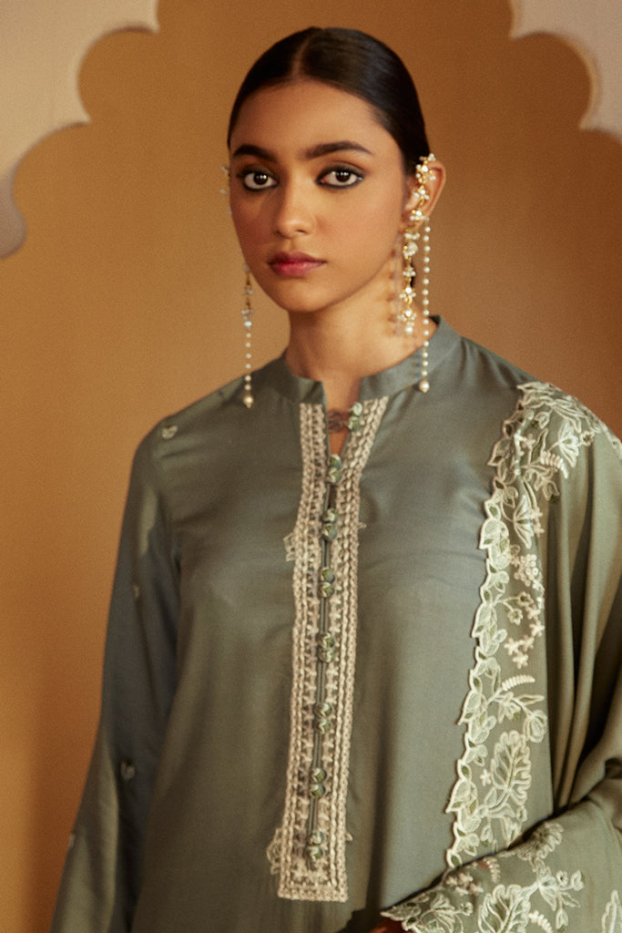 Cross Stitch | Winter Collection 24 |  OLIVE GARDEN by Cross Stitch - Designer Dress - Type: Ladies Clothes - Available at Libayah - 100% Original
