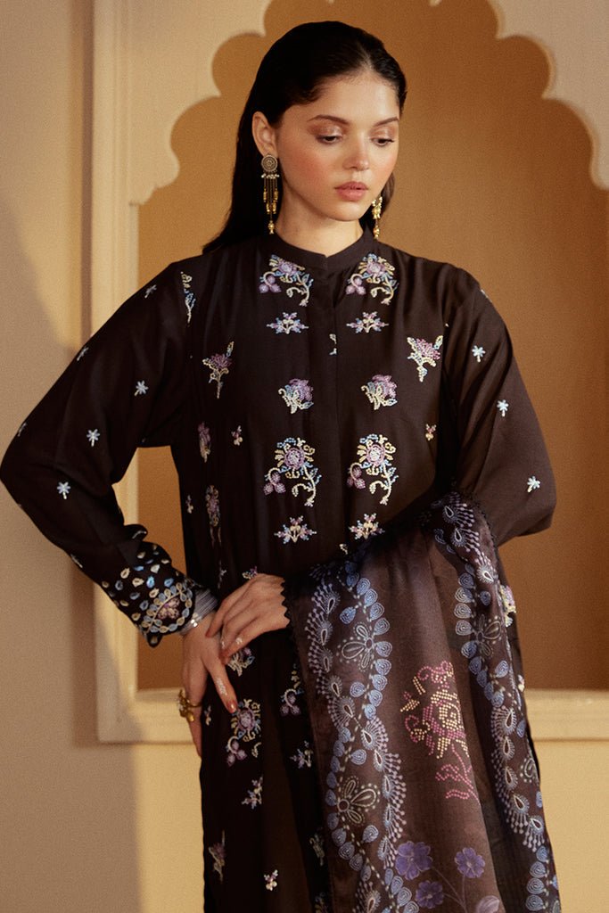 Cross Stitch | Winter Collection 24 |  SHADOW GRACE by Cross Stitch - Designer Dress - Type: Ladies Clothes - Available at Libayah - 100% Original