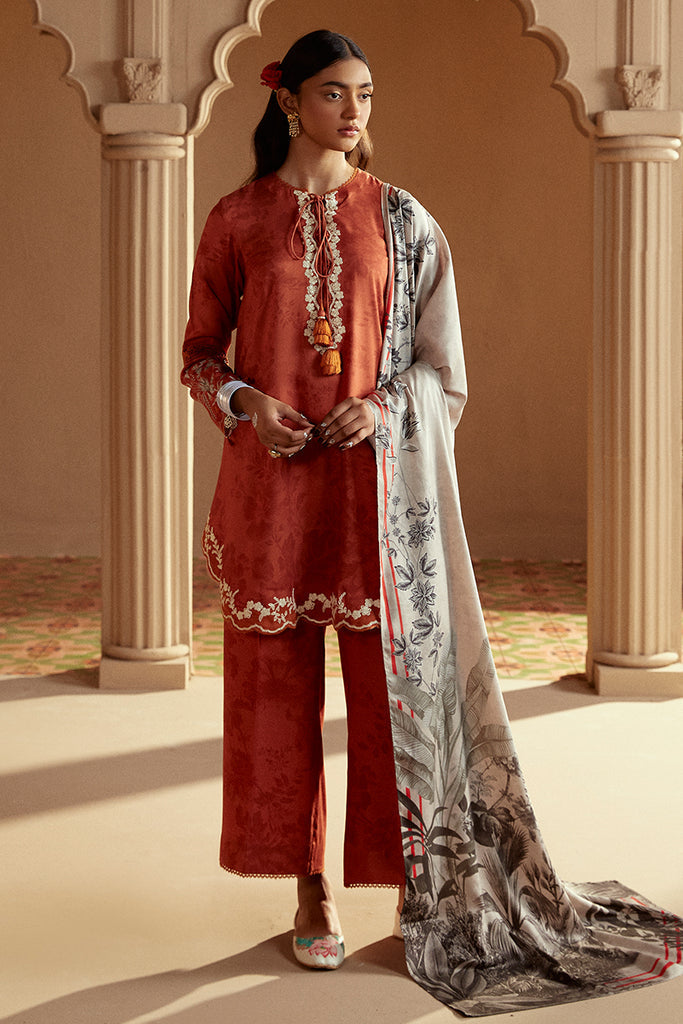 Cross Stitch | Winter Collection 24 |  MANGOLIAN TRIBE by Cross Stitch - Designer Dress - Type: Ladies Clothes - Available at Libayah - 100% Original