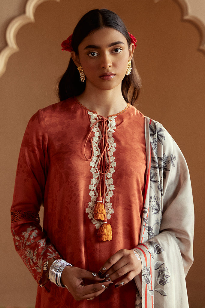 Cross Stitch | Winter Collection 24 |  MANGOLIAN TRIBE by Cross Stitch - Designer Dress - Type: Ladies Clothes - Available at Libayah - 100% Original