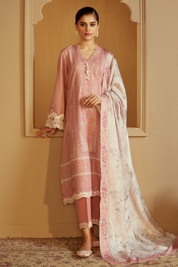 Cross Stitch | Winter Collection 24 |  ROSY DEW by Cross Stitch - Designer Dress - Type: Ladies Clothes - Available at Libayah - 100% Original