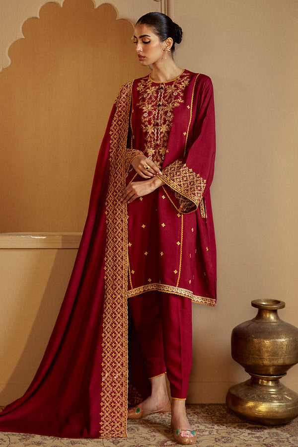 Cross Stitch | Winter Collection 24 |  REGAL ROSEWOOD by Cross Stitch - Designer Dress - Type: Ladies Clothes - Available at Libayah - 100% Original