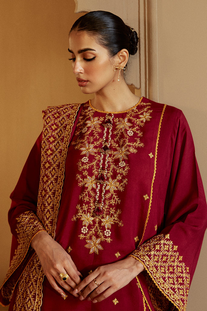 Cross Stitch | Winter Collection 24 |  REGAL ROSEWOOD by Cross Stitch - Designer Dress - Type: Ladies Clothes - Available at Libayah - 100% Original