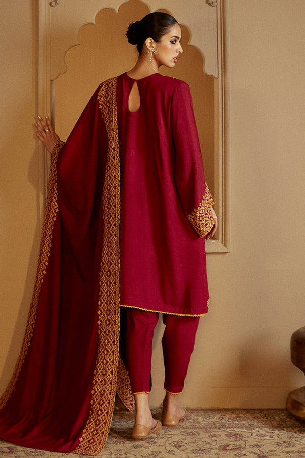 Cross Stitch | Winter Collection 24 |  REGAL ROSEWOOD by Cross Stitch - Designer Dress - Type: Ladies Clothes - Available at Libayah - 100% Original