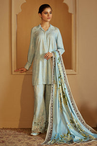 Cross Stitch | Winter Collection 24 |  AZURE WISTERIA by Cross Stitch - Designer Dress - Type: Ladies Clothes - Available at Libayah - 100% Original
