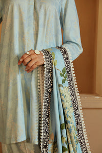 Cross Stitch | Winter Collection 24 |  AZURE WISTERIA by Cross Stitch - Designer Dress - Type: Ladies Clothes - Available at Libayah - 100% Original