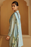 Cross Stitch | Winter Collection 24 |  AZURE WISTERIA by Cross Stitch - Designer Dress - Type: Ladies Clothes - Available at Libayah - 100% Original