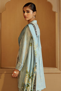 Cross Stitch | Winter Collection 24 |  AZURE WISTERIA by Cross Stitch - Designer Dress - Type: Ladies Clothes - Available at Libayah - 100% Original