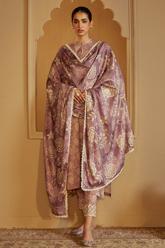 Cross Stitch | Winter Collection 24 |  DUSKY PURPLE by Cross Stitch - Designer Dress - Type: Ladies Clothes - Available at Libayah - 100% Original