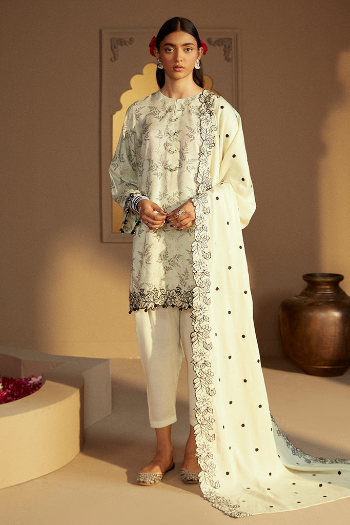 Cross Stitch | Winter Collection 24 |  DOVE GRAY by Cross Stitch - Designer Dress - Type: Ladies Clothes - Available at Libayah - 100% Original