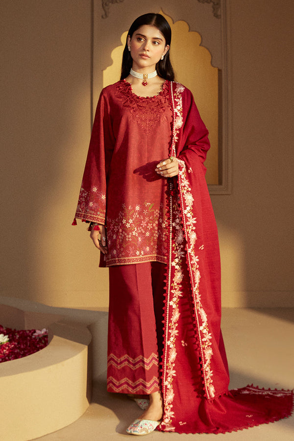 Cross Stitch | Winter Collection 24 |  GARNET RIME by Cross Stitch - Designer Dress - Type: Ladies Clothes - Available at Libayah - 100% Original