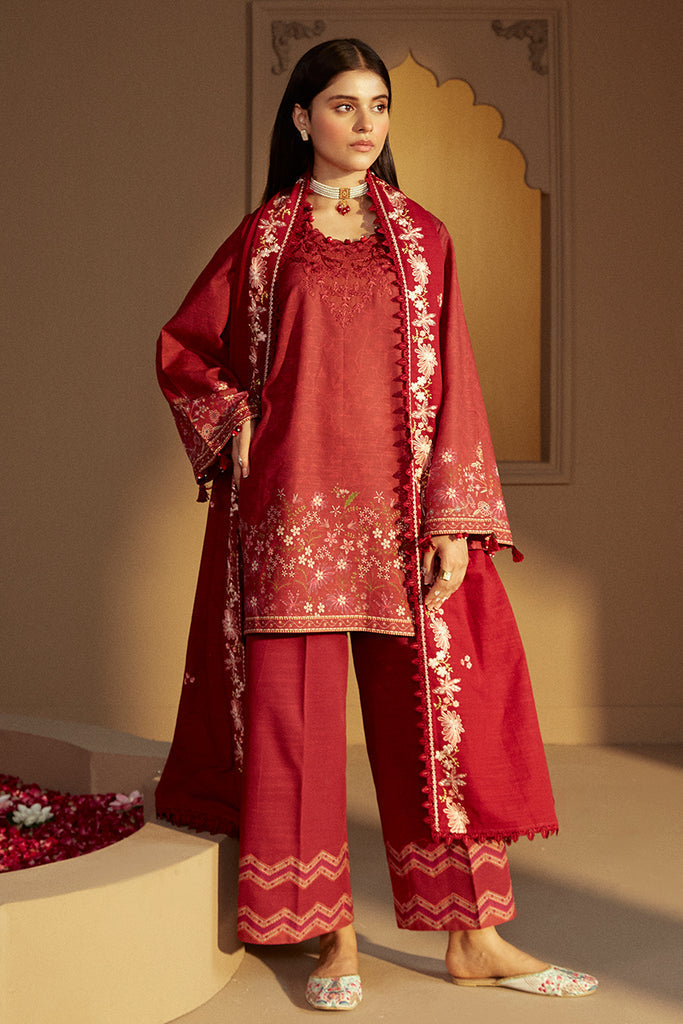 Cross Stitch | Winter Collection 24 |  GARNET RIME by Cross Stitch - Designer Dress - Type: Ladies Clothes - Available at Libayah - 100% Original