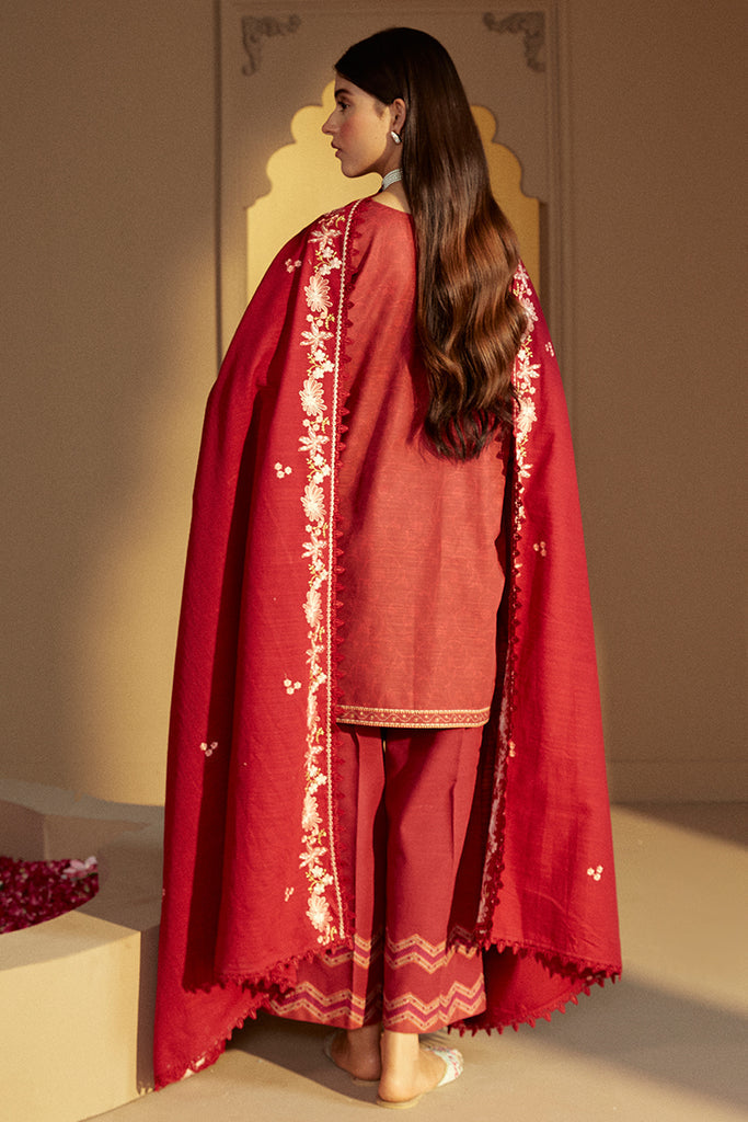 Cross Stitch | Winter Collection 24 |  GARNET RIME by Cross Stitch - Designer Dress - Type: Ladies Clothes - Available at Libayah - 100% Original