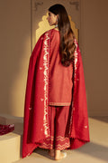 Cross Stitch | Winter Collection 24 |  GARNET RIME by Cross Stitch - Designer Dress - Type: Ladies Clothes - Available at Libayah - 100% Original
