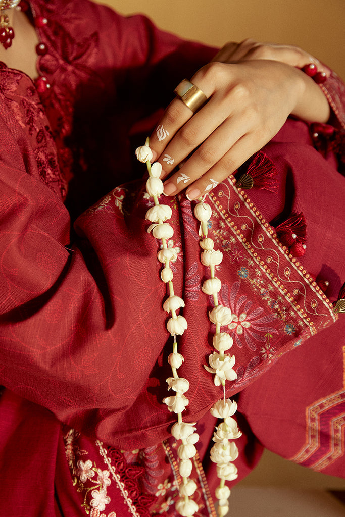 Cross Stitch | Winter Collection 24 |  GARNET RIME by Cross Stitch - Designer Dress - Type: Ladies Clothes - Available at Libayah - 100% Original