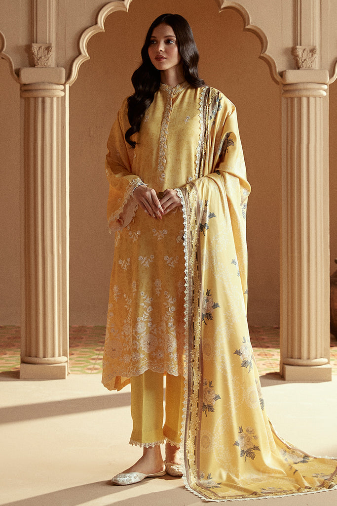 Cross Stitch | Winter Collection 24 |  OCHRE TINT by Cross Stitch - Designer Dress - Type: Ladies Clothes - Available at Libayah - 100% Original