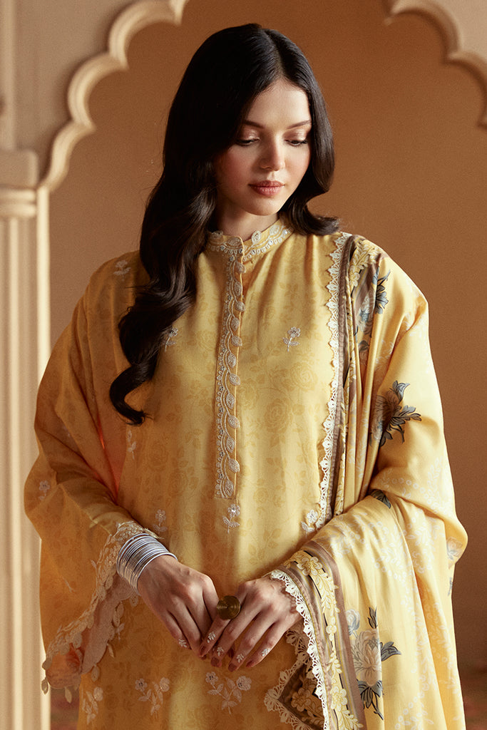 Cross Stitch | Winter Collection 24 |  OCHRE TINT by Cross Stitch - Designer Dress - Type: Ladies Clothes - Available at Libayah - 100% Original