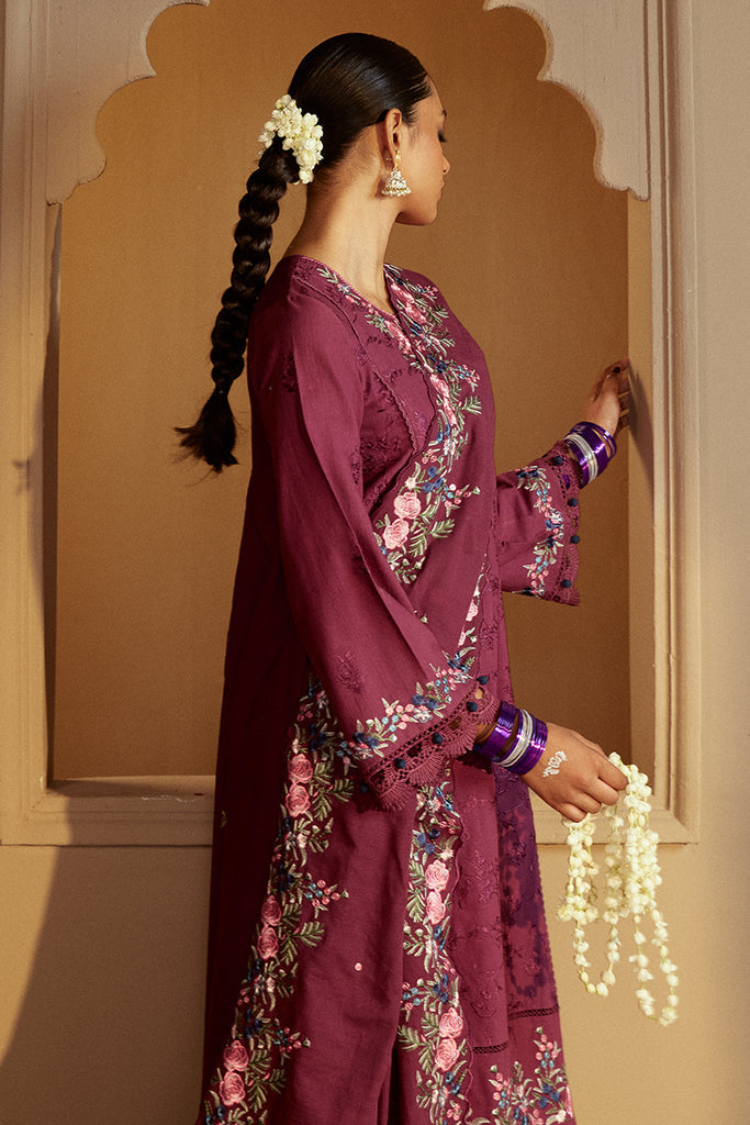 Cross Stitch | Winter Collection 24 |  PLUM RADIANCE by Cross Stitch - Designer Dress - Type: Ladies Clothes - Available at Libayah - 100% Original