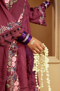 Cross Stitch | Winter Collection 24 |  PLUM RADIANCE by Cross Stitch - Designer Dress - Type: Ladies Clothes - Available at Libayah - 100% Original