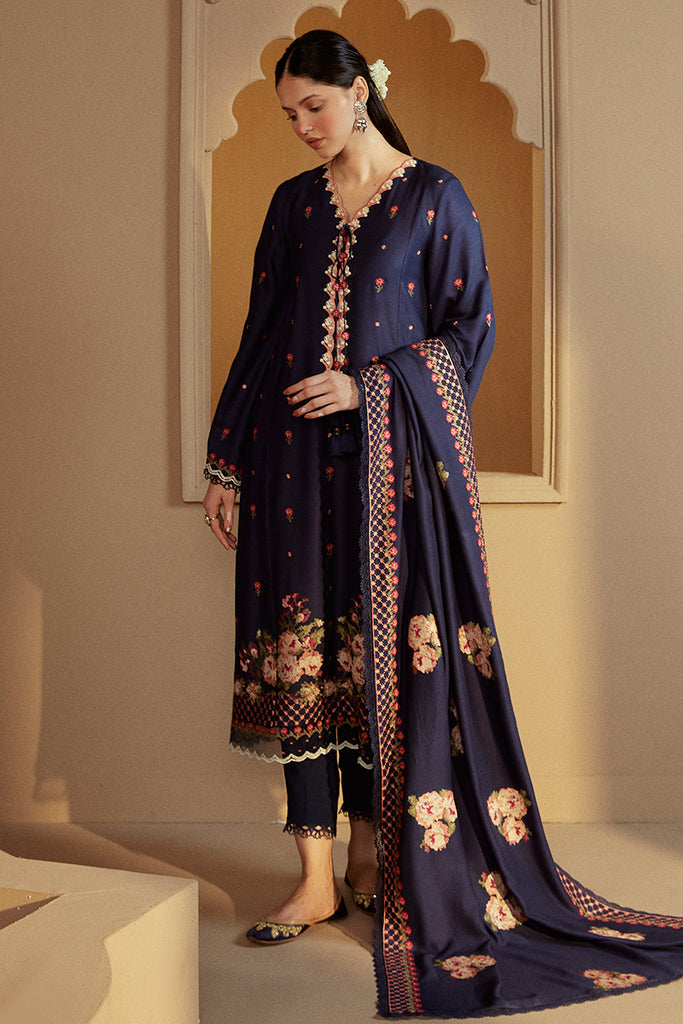 Cross Stitch | Winter Collection 24 |  SAPPHIRE BLISS by Cross Stitch - Designer Dress - Type: Ladies Clothes - Available at Libayah - 100% Original