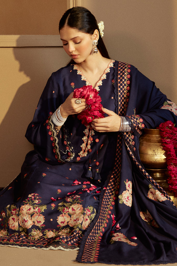 Cross Stitch | Winter Collection 24 |  SAPPHIRE BLISS by Cross Stitch - Designer Dress - Type: Ladies Clothes - Available at Libayah - 100% Original