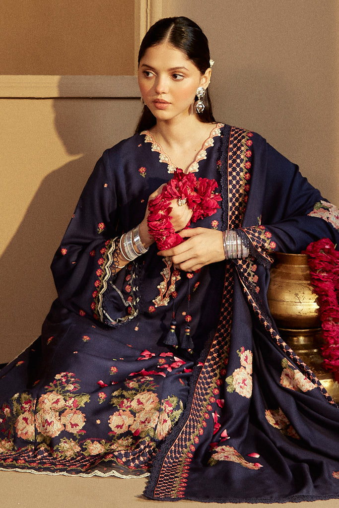 Cross Stitch | Winter Collection 24 |  SAPPHIRE BLISS by Cross Stitch - Designer Dress - Type: Ladies Clothes - Available at Libayah - 100% Original
