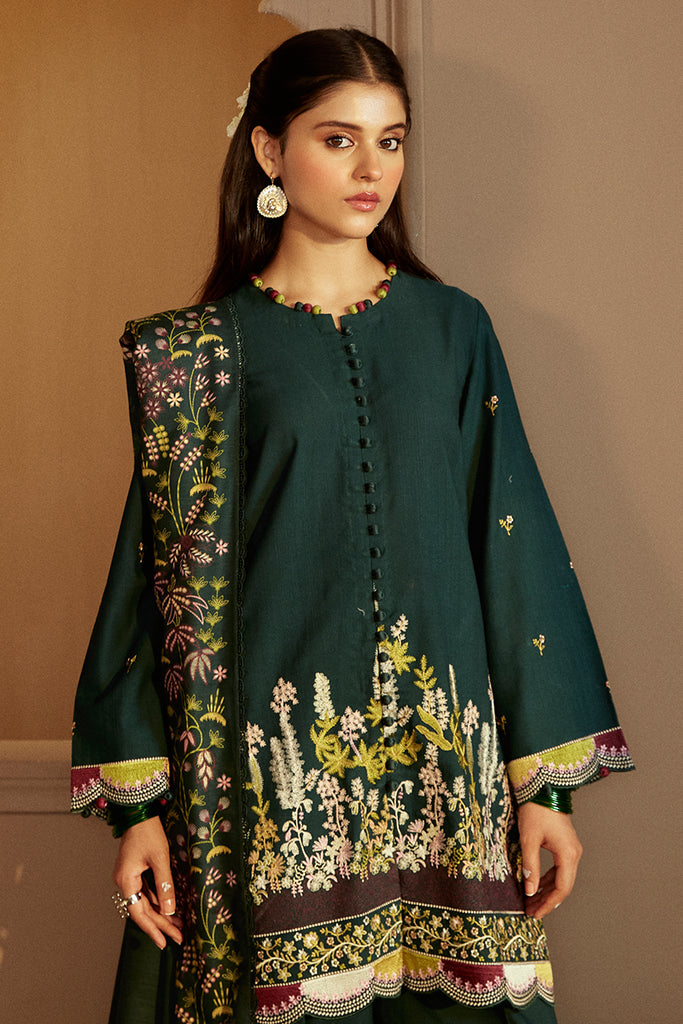 Cross Stitch | Winter Collection 24 | EMERALD FOREST by Cross Stitch - Designer Dress - Type: Ladies Clothes - Available at Libayah - 100% Original