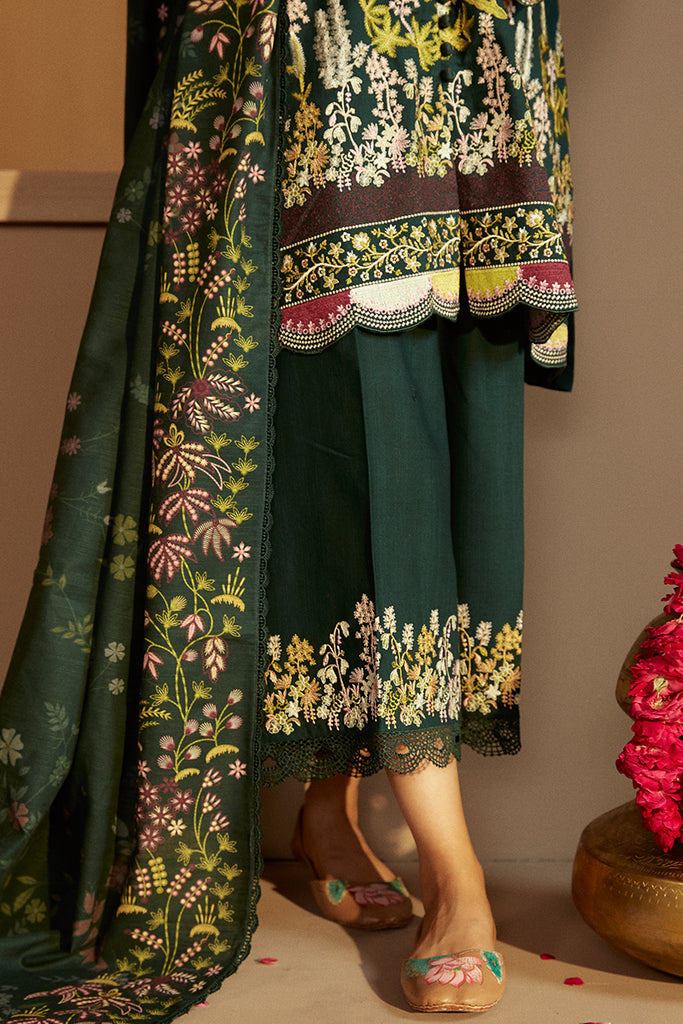 Cross Stitch | Winter Collection 24 | EMERALD FOREST by Cross Stitch - Designer Dress - Type: Ladies Clothes - Available at Libayah - 100% Original
