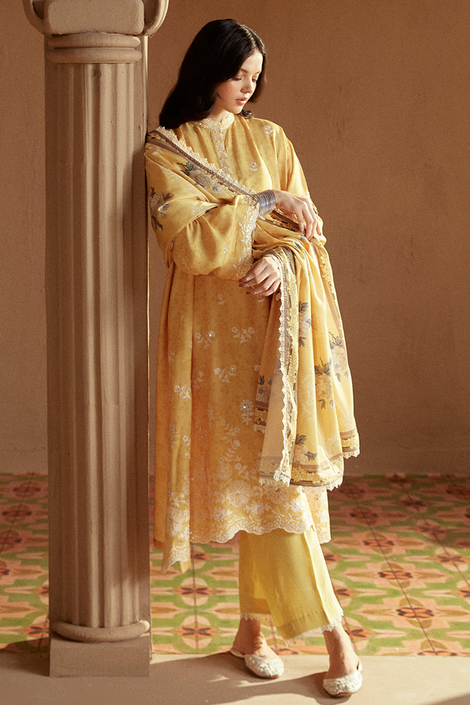 Cross Stitch | Winter Collection 24 |  OCHRE TINT by Cross Stitch - Designer Dress - Type: Ladies Clothes - Available at Libayah - 100% Original
