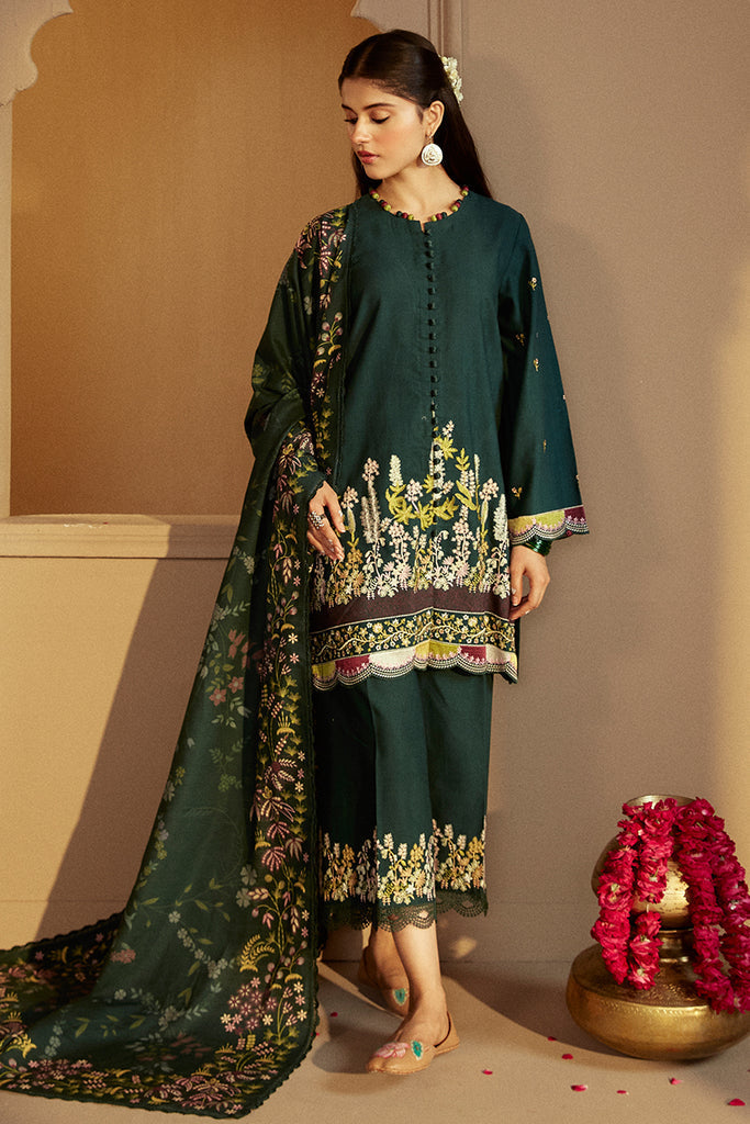 Cross Stitch | Winter Collection 24 | EMERALD FOREST by Cross Stitch - Designer Dress - Type: Ladies Clothes - Available at Libayah - 100% Original