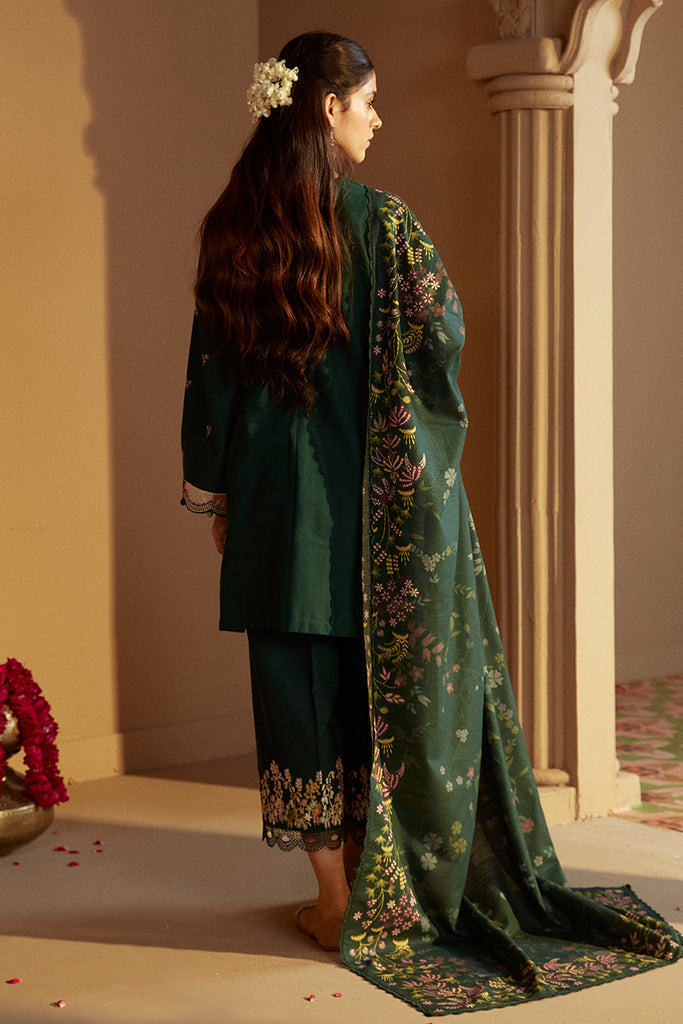 Cross Stitch | Winter Collection 24 | EMERALD FOREST by Cross Stitch - Designer Dress - Type: Ladies Clothes - Available at Libayah - 100% Original