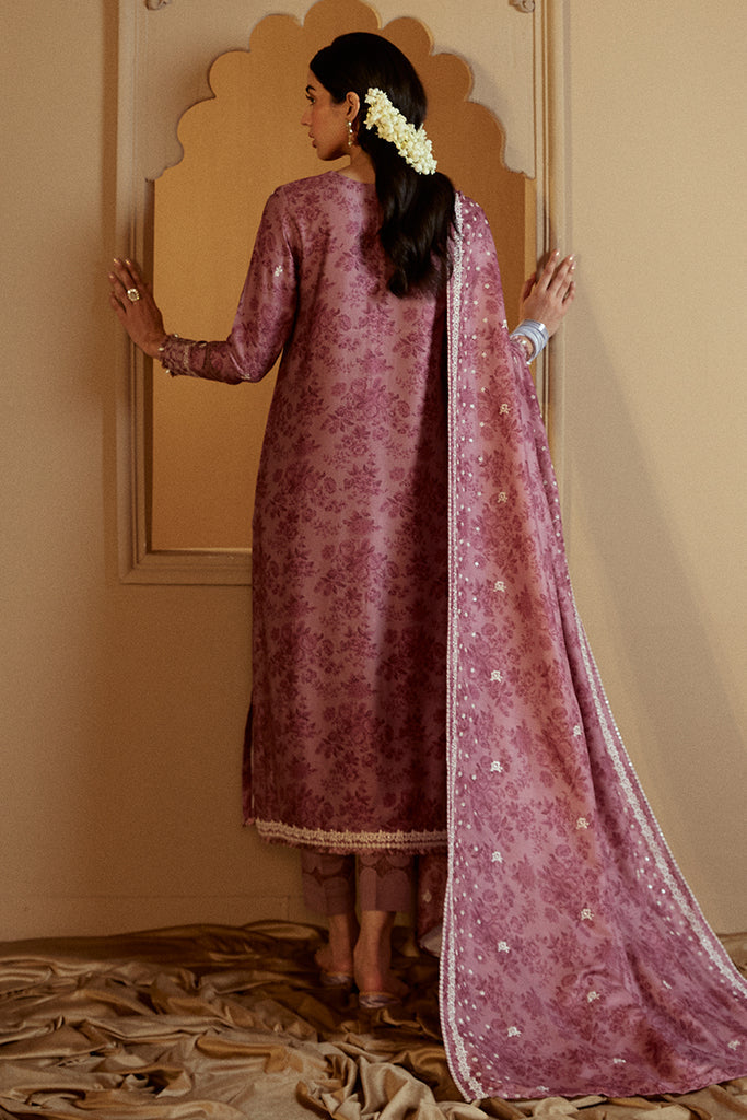 Cross Stitch | Winter Collection 24 |MAUVE DREAM by Cross Stitch - Designer Dress - Type: Ladies Clothes - Available at Libayah - 100% Original