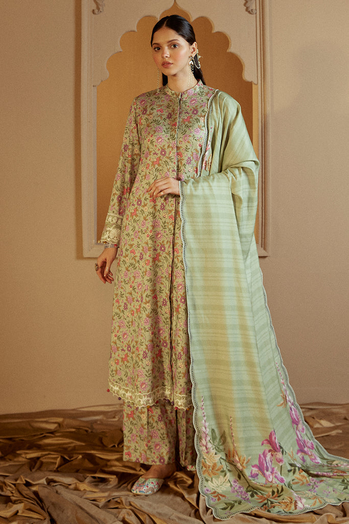 Cross Stitch | Winter Collection 24 |  SAGE BLOOM by Cross Stitch - Designer Dress - Type: Ladies Clothes - Available at Libayah - 100% Original