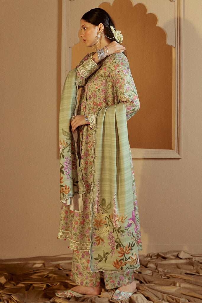 Cross Stitch | Winter Collection 24 |  SAGE BLOOM by Cross Stitch - Designer Dress - Type: Ladies Clothes - Available at Libayah - 100% Original