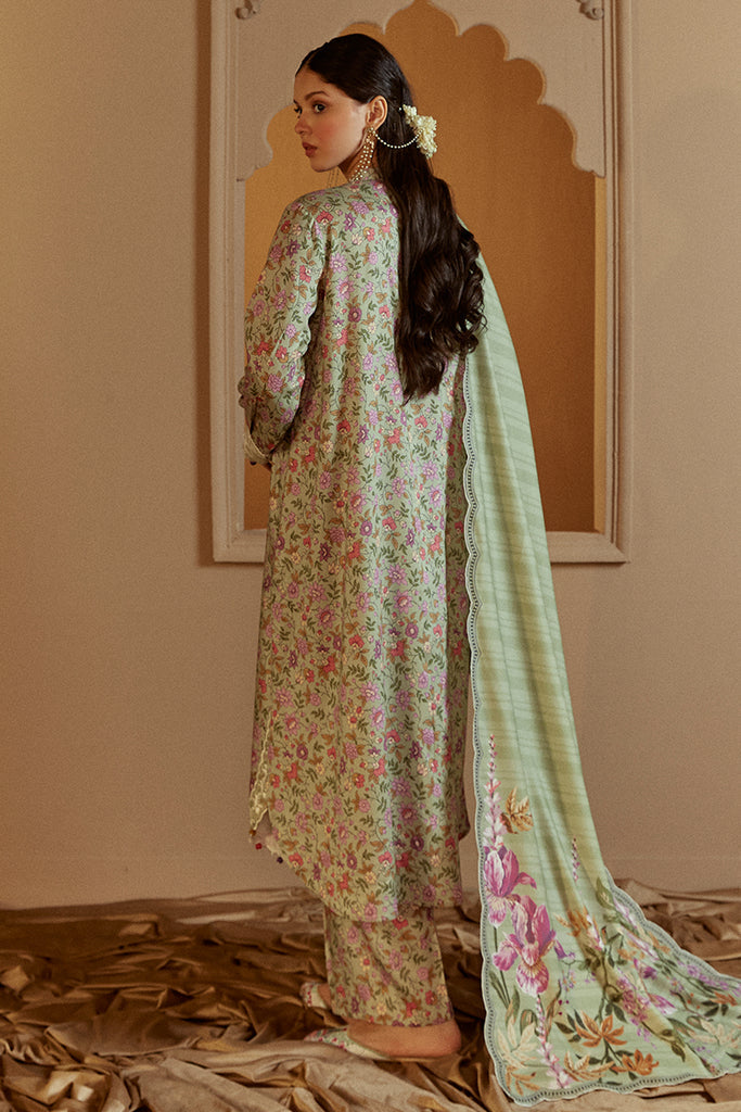 Cross Stitch | Winter Collection 24 |  SAGE BLOOM by Cross Stitch - Designer Dress - Type: Ladies Clothes - Available at Libayah - 100% Original
