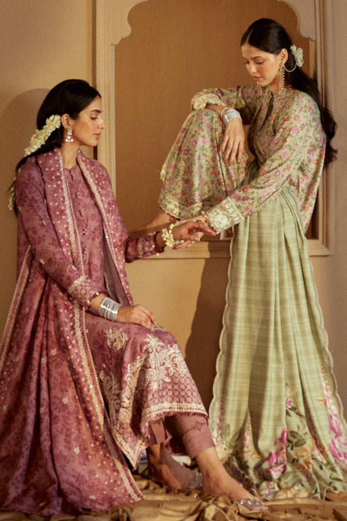 Cross Stitch | Winter Collection 24 |MAUVE DREAM by Cross Stitch - Designer Dress - Type: Ladies Clothes - Available at Libayah - 100% Original
