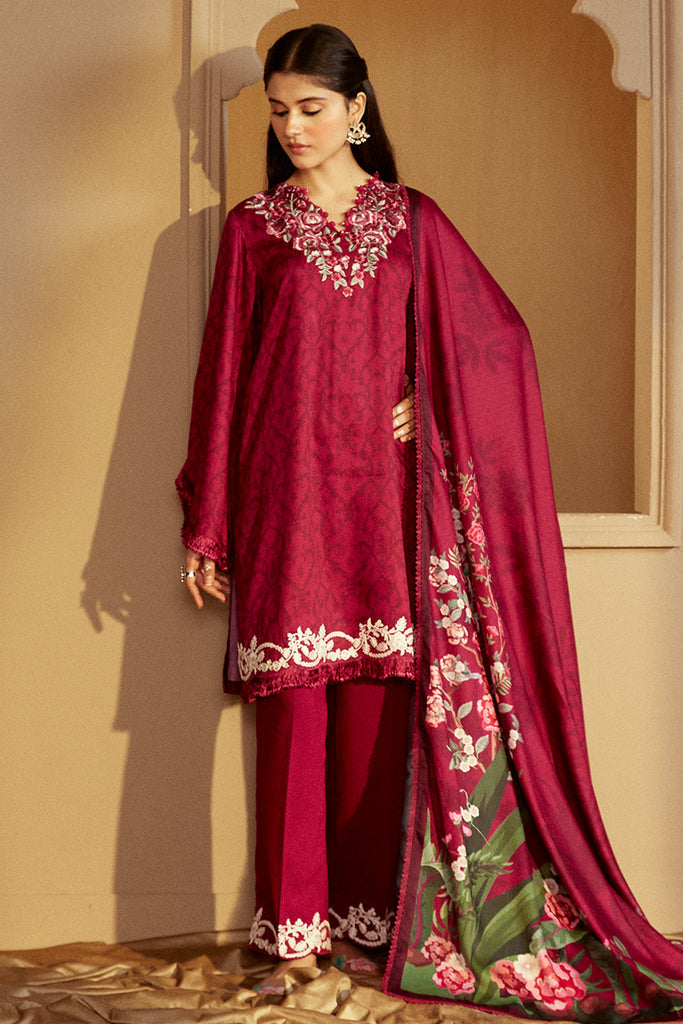 Cross Stitch | Winter Collection 24 |   PINK VELVETEN by Cross Stitch - Designer Dress - Type: Ladies Clothes - Available at Libayah - 100% Original