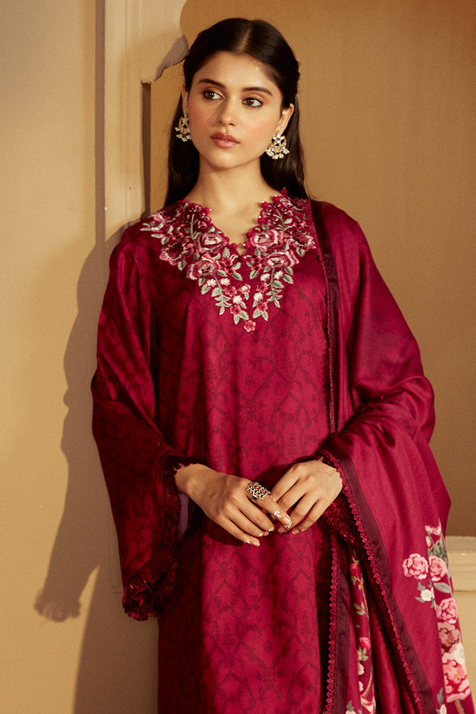 Cross Stitch | Winter Collection 24 |   PINK VELVETEN by Cross Stitch - Designer Dress - Type: Ladies Clothes - Available at Libayah - 100% Original