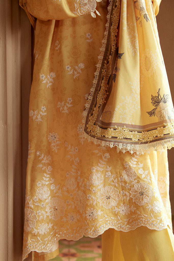 Cross Stitch | Winter Collection 24 |  OCHRE TINT by Cross Stitch - Designer Dress - Type: Ladies Clothes - Available at Libayah - 100% Original