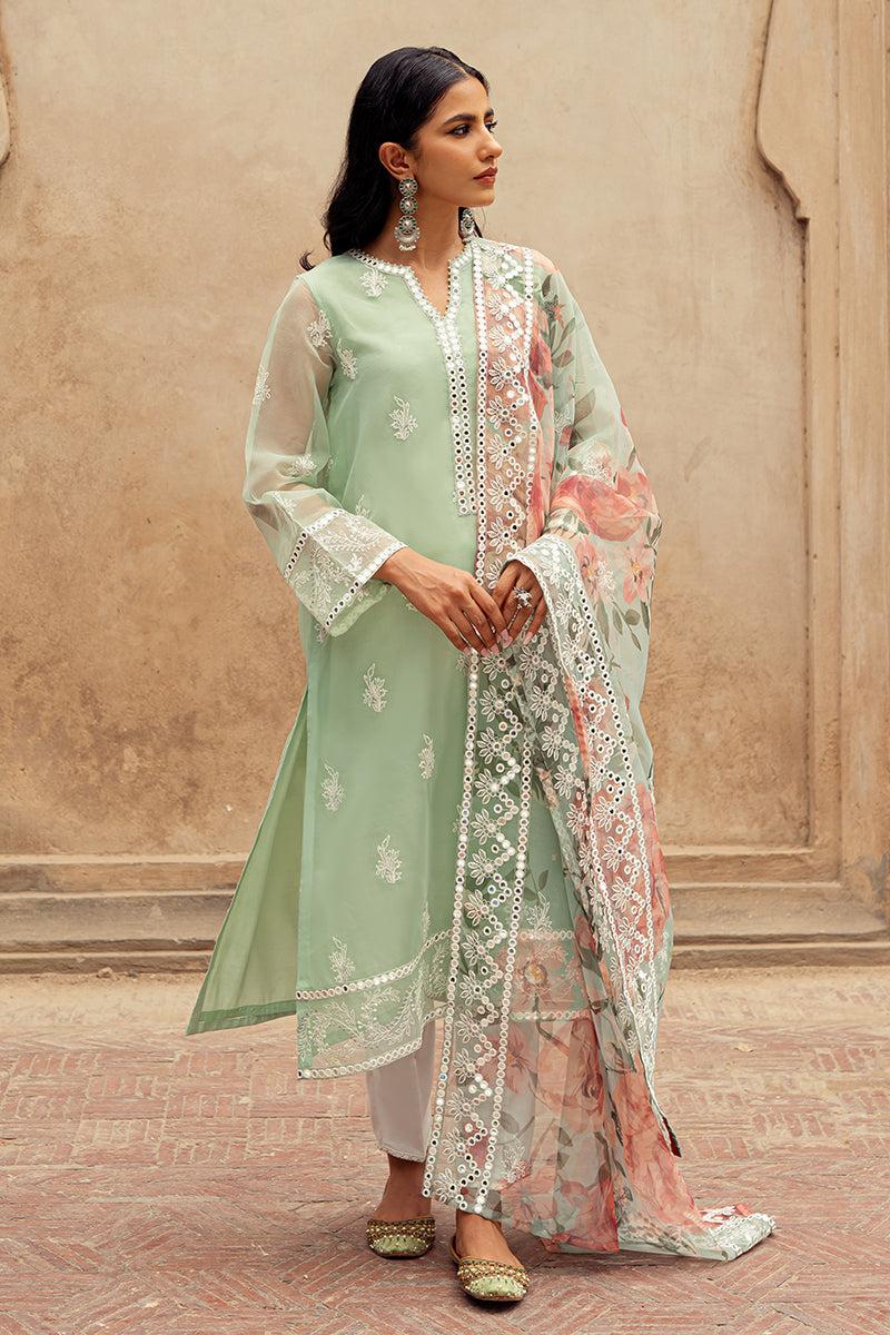 Cross Stitch | Eid Collection | ETHEREAL MINT by Cross Stitch - Designer Dress - Type: Ladies Clothes - Available at Libayah - 100% Original