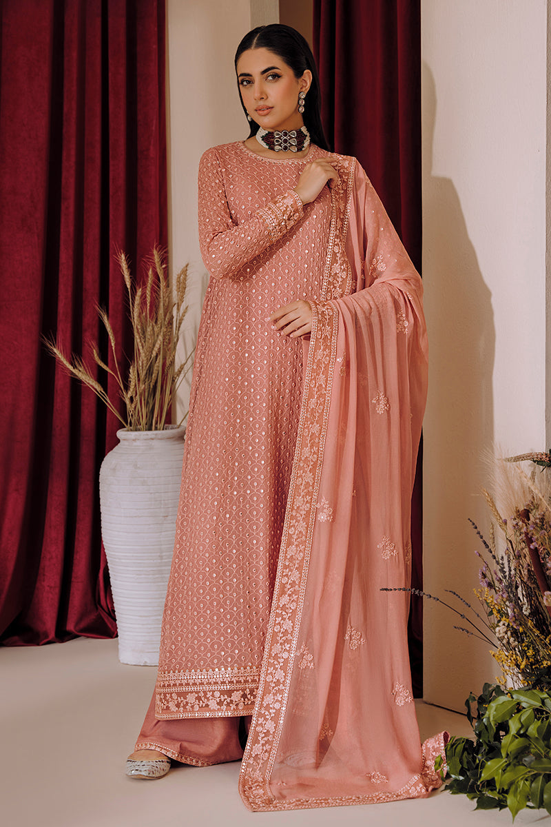 Cross Stitch | Eid Collection | CAMEO BROWN by Cross Stitch - Designer Dress - Type: Ladies Clothes - Available at Libayah - 100% Original