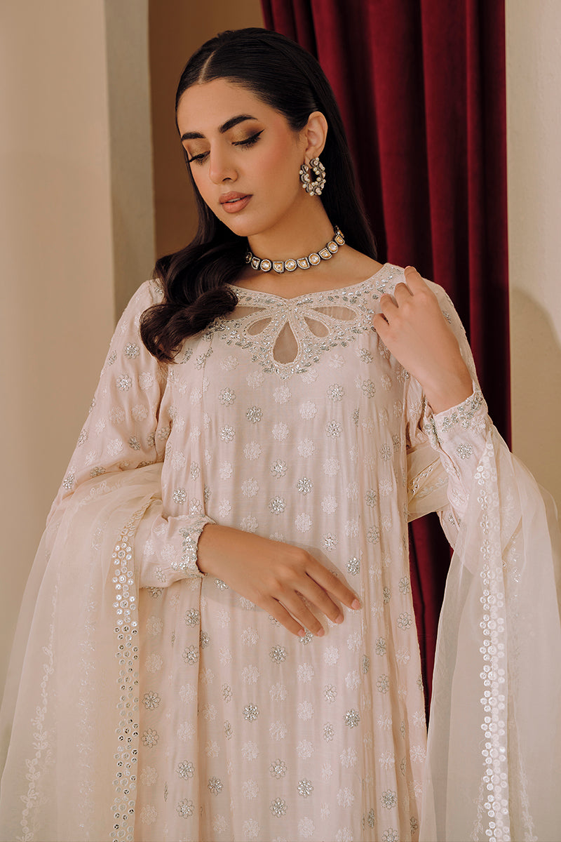 Cross Stitch | Eid Collection | PEACH GLORY by Cross Stitch - Designer Dress - Type: Ladies Clothes - Available at Libayah - 100% Original