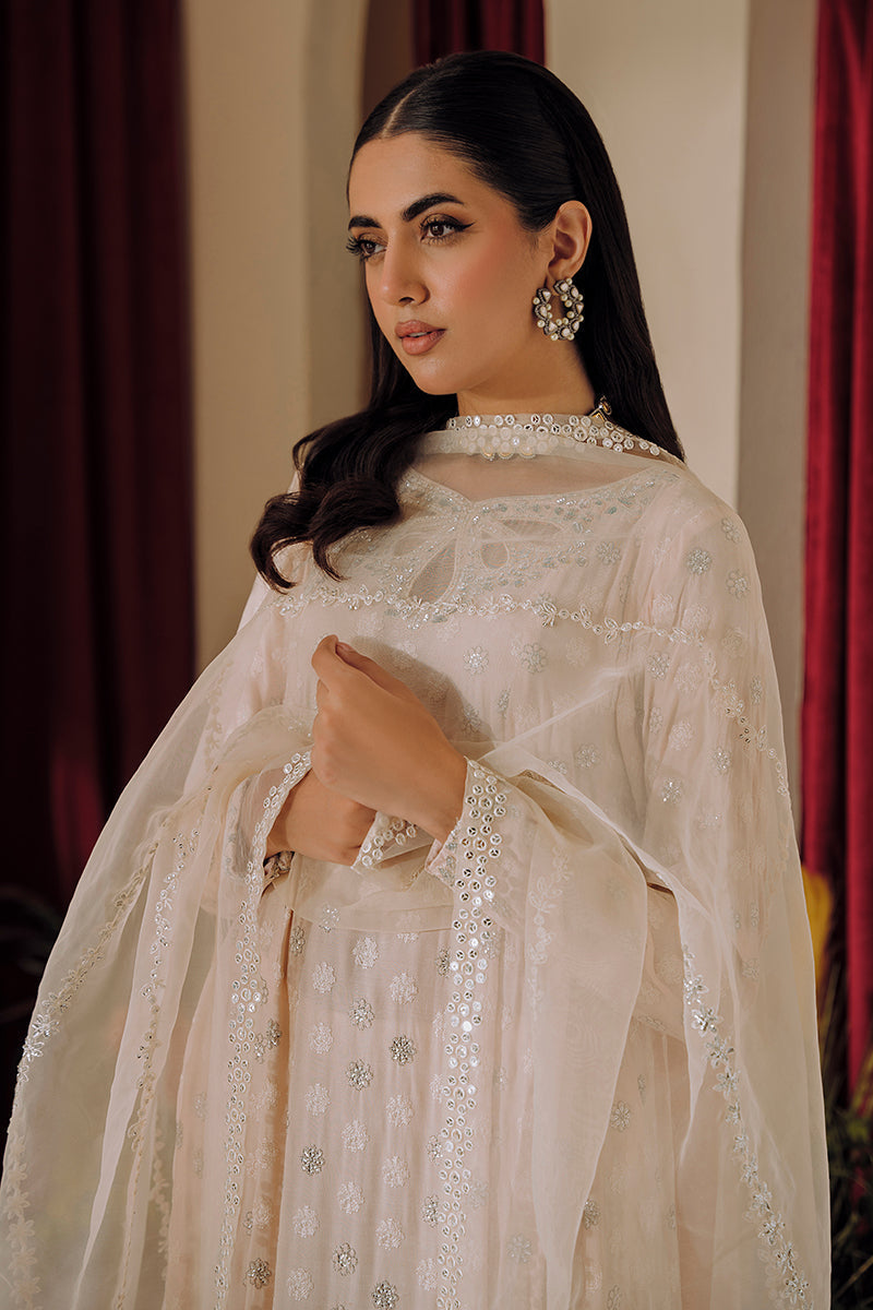 Cross Stitch | Eid Collection | PEACH GLORY by Cross Stitch - Designer Dress - Type: Ladies Clothes - Available at Libayah - 100% Original