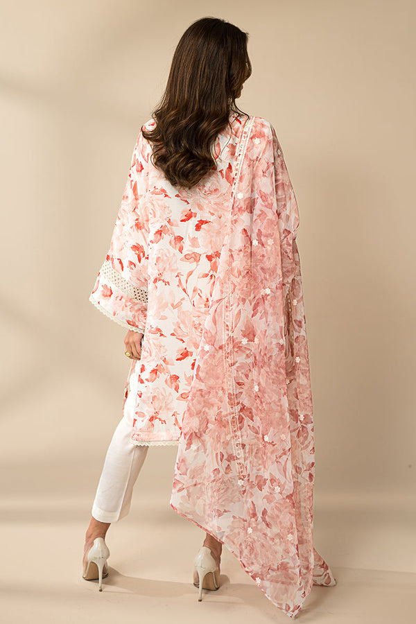 Cross Stitch | Eid Collection | CORAL IMPRESSION by Cross Stitch - Designer Dress - Type: Ladies Clothes - Available at Libayah - 100% Original